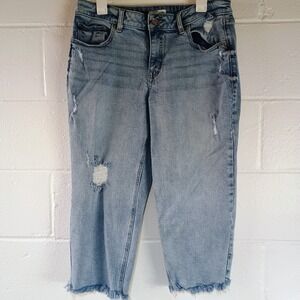 m jeans by maurices Classic Mid Rise Straight‎ Cropped Jeans Size 14 Inseam 21"